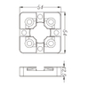 Palet 54x54 MacroStd 3R-651.7E-XS 3R-651.7ES Versión Fundición