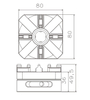 Mandril manual compatible EROWA D80 ER-036345
