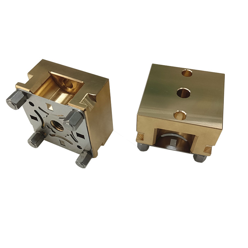 Soporte plano de latón POFI 51x51 con opción de montaje Ranuras de agarre ER-093780