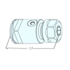 Portabrocas de pinza compacto POFI ER-034045